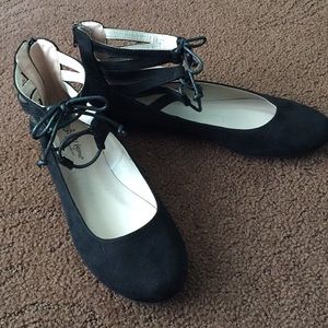 Strappy ballet flats